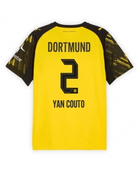 Billige Fotballdrakt Borussia Dortmund Yan Couto #2 Replika Hjemmedrakt 2025-26 Kortermet Billige Fotballdrakt Borussia Dortmund Yan Couto #2 Replika Hjemmedrakt 2025-26 Kortermet